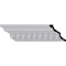 Ekena Millwork 4"H x 3 7/8"P x 5 1/2"F x 94 1/2"L Kepler Dentil with Bead Crown Moulding MLD04X04X05KP - alternate 1